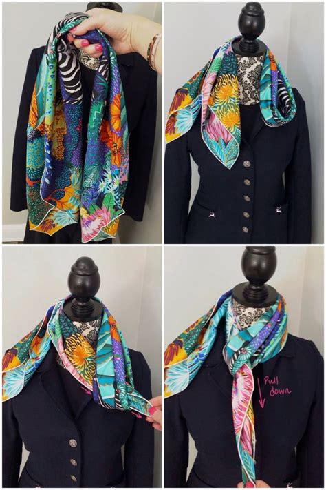 90cm how to wear hermes scarf|hermes scarf tying instructions.